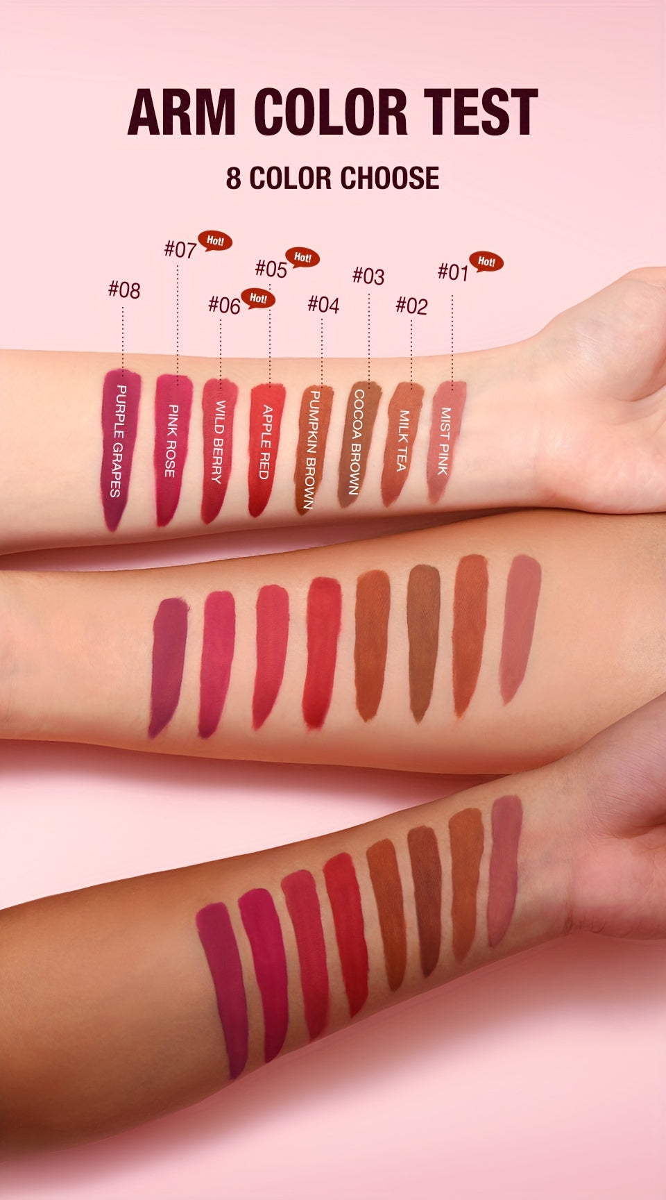 O.TWO.O Lip Tint Matte Long Lasting Waterproof