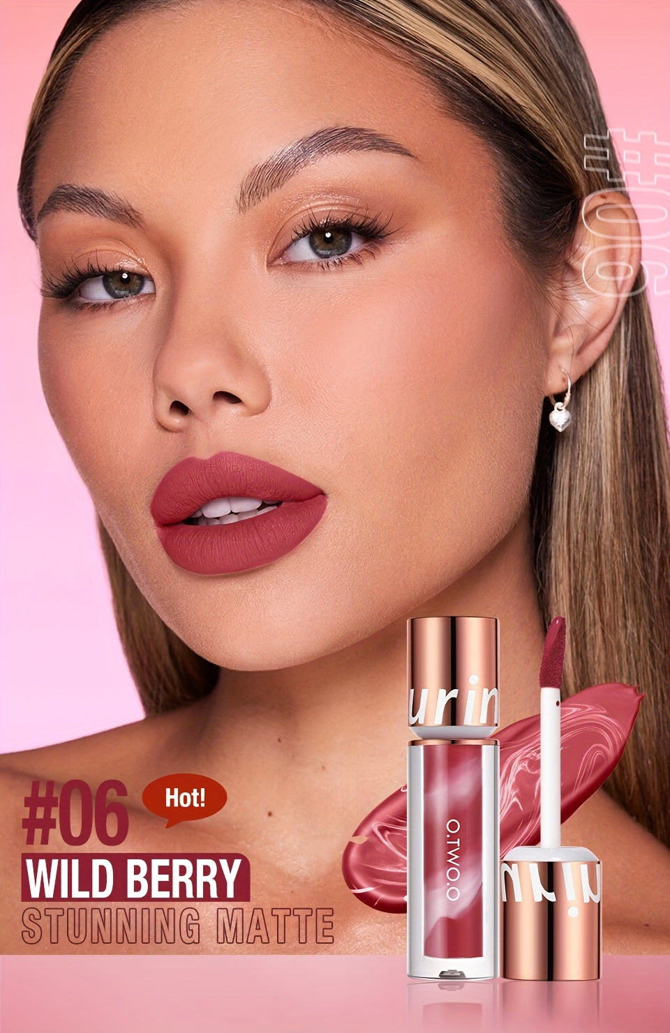 O.TWO.O Lip Tint Matte Long Lasting Waterproof