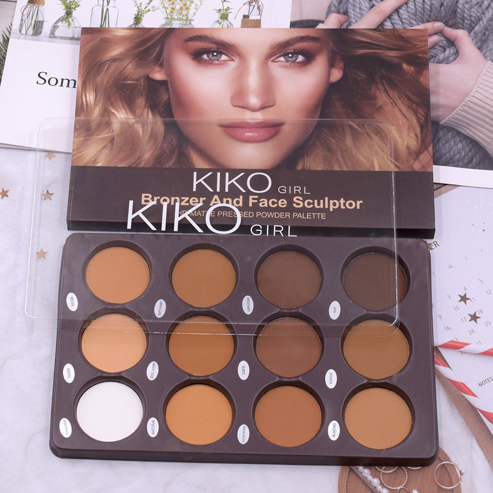 12 Color Matte Trimming Makeup Palette