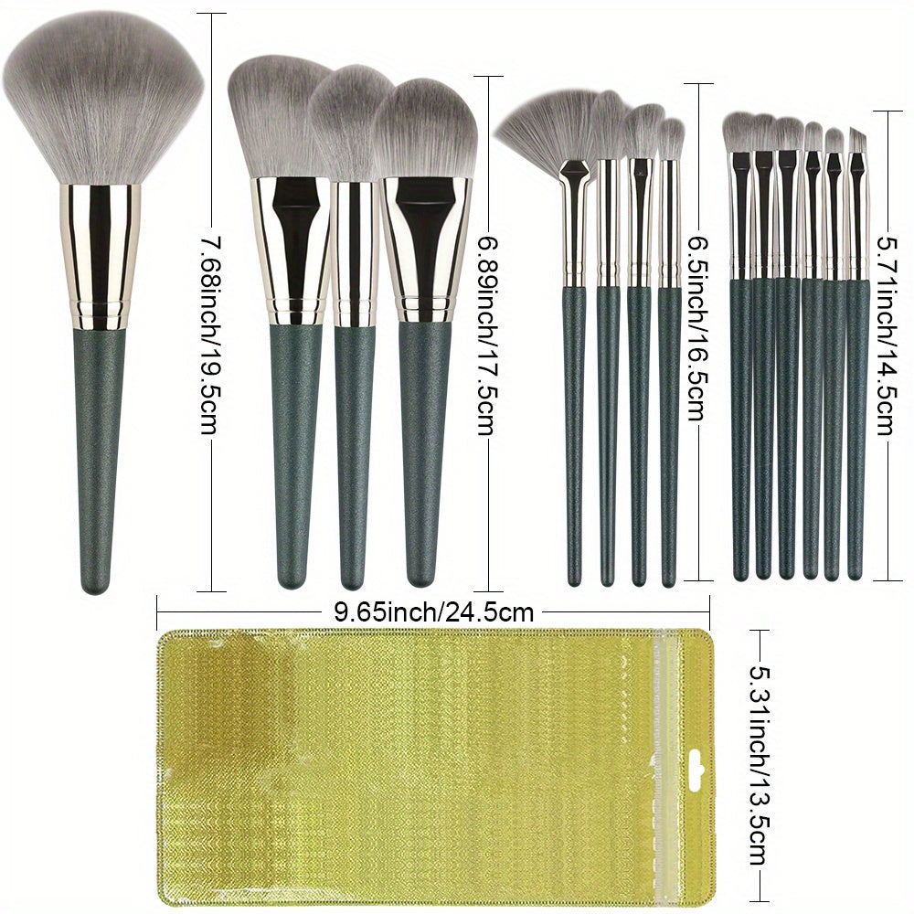 14Pcs Makeup Brushes